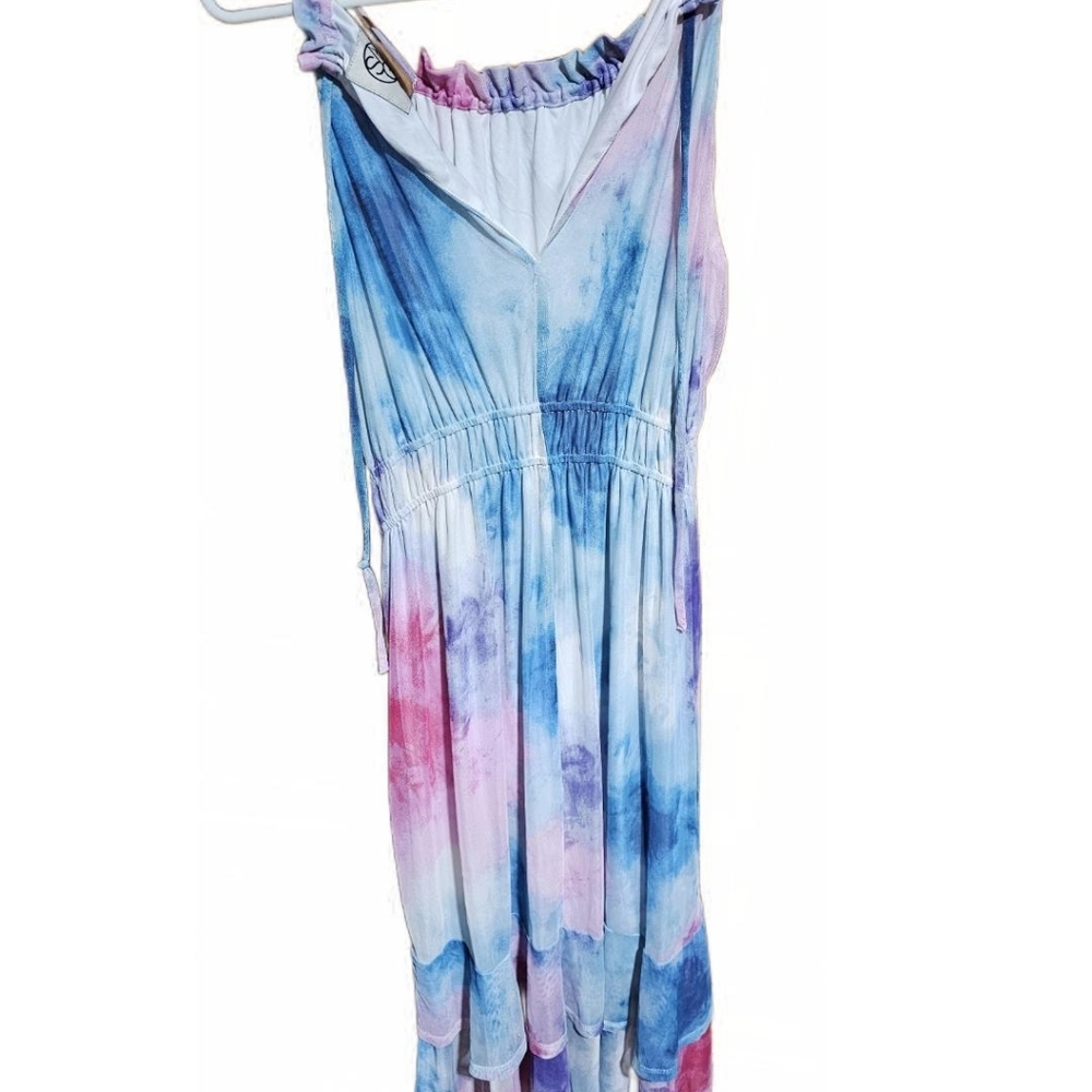 Sage Collective Watercolor Maxi Dress - Size 6 - Picture 3 of 4